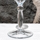 Set of 6 champagne flutes, swirling glass