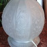 Globe suspension art deco table lamp