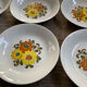 Set of 6 vintage porcelain plates