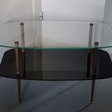 1960 glass coffee table
