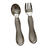 2 children's cutlery sets in silver-plated metal by Christofle