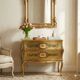 Commode ancienne en bois laqué et peint XXe siècle