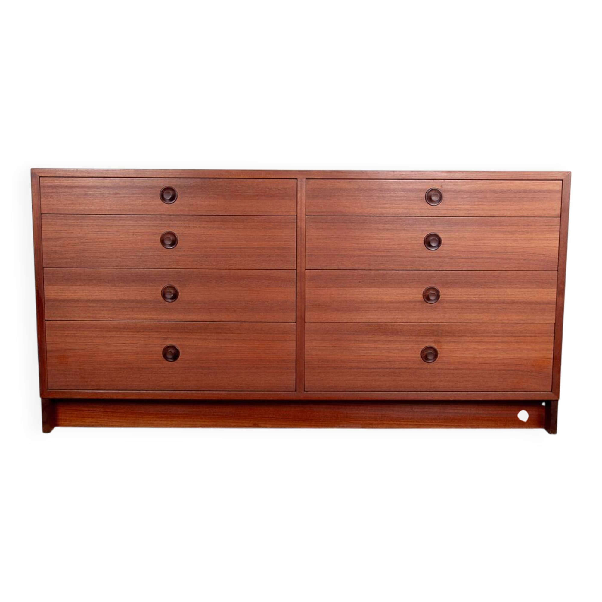 Large double chest of drawers, 8 drawers, in teak by Borge Mogensen 1960.