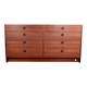 Large double chest of drawers, 8 drawers, in teak by Borge Mogensen 1960.