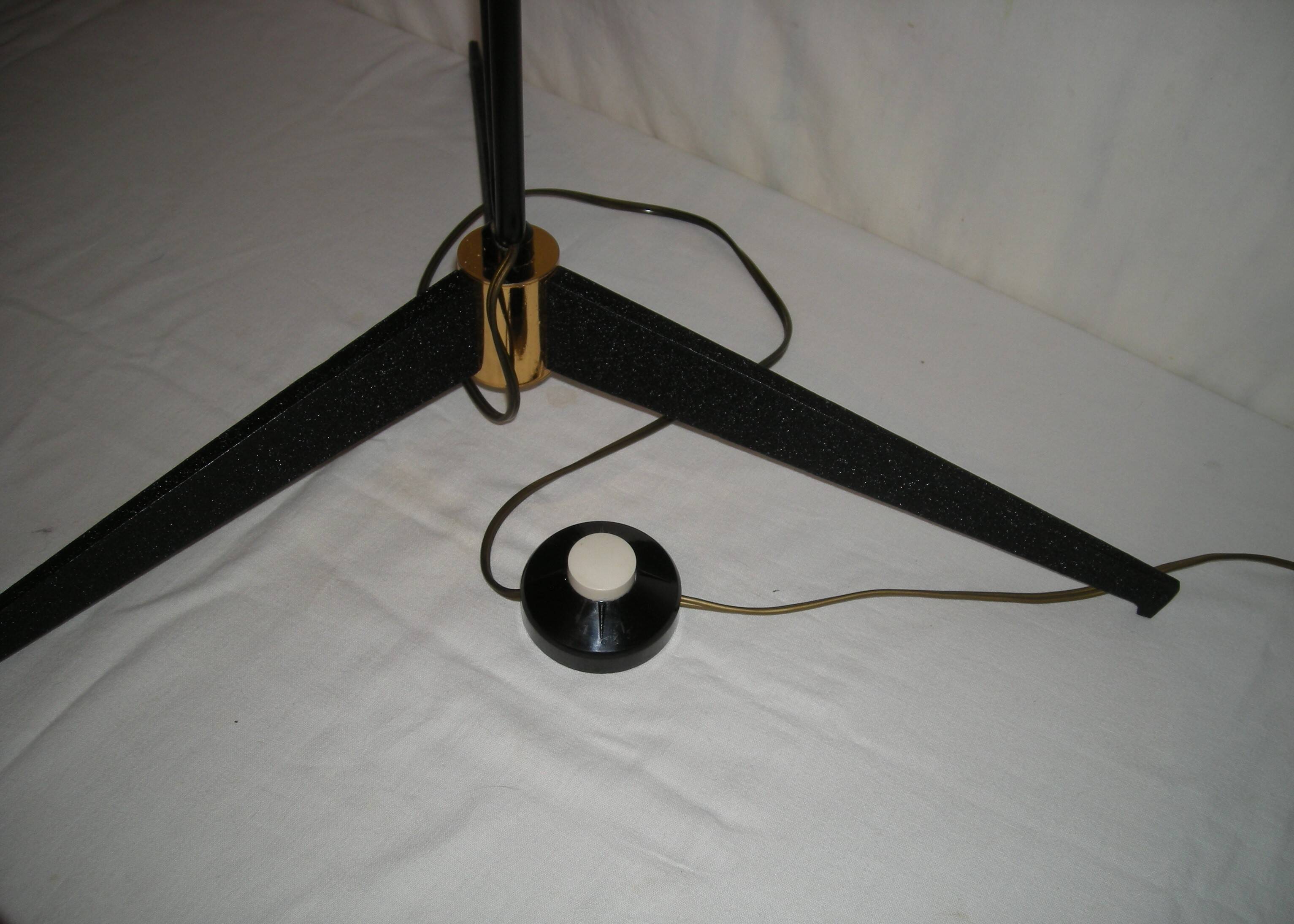 Lampadaire tripode Arlus, années 50