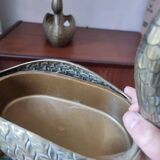 Pair of brass planters