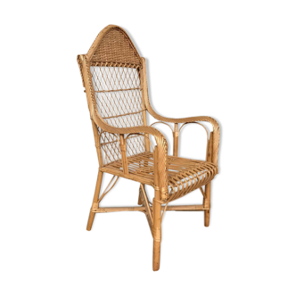Armchair in bamboo and rattan 1950/1960