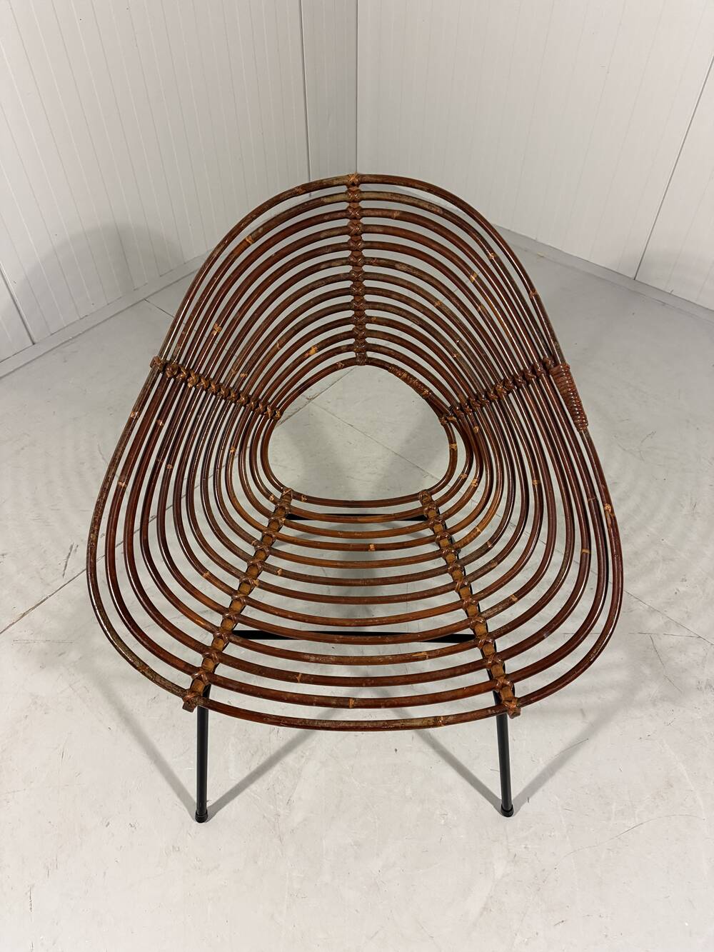 Rattan easy chairs by Rohé Noordwolde, Netherlands 1950-60’s