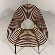 Rattan easy chairs by Rohé Noordwolde, Netherlands 1950-60’s