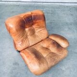 Mid-Century Modern Italian Leather Sectional Sofa by Ipe, Italy, 1970s, Set of 5