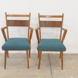 Paire de chaises tchécoslovaques vintage en bois courbé par Jitona, années 1970