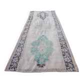 Vintage Turkish hallway rug 155x360 cm