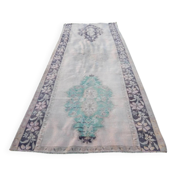 Vintage Turkish hallway rug 155x360 cm