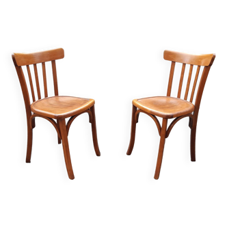 Paire de chaises bistrot années 60