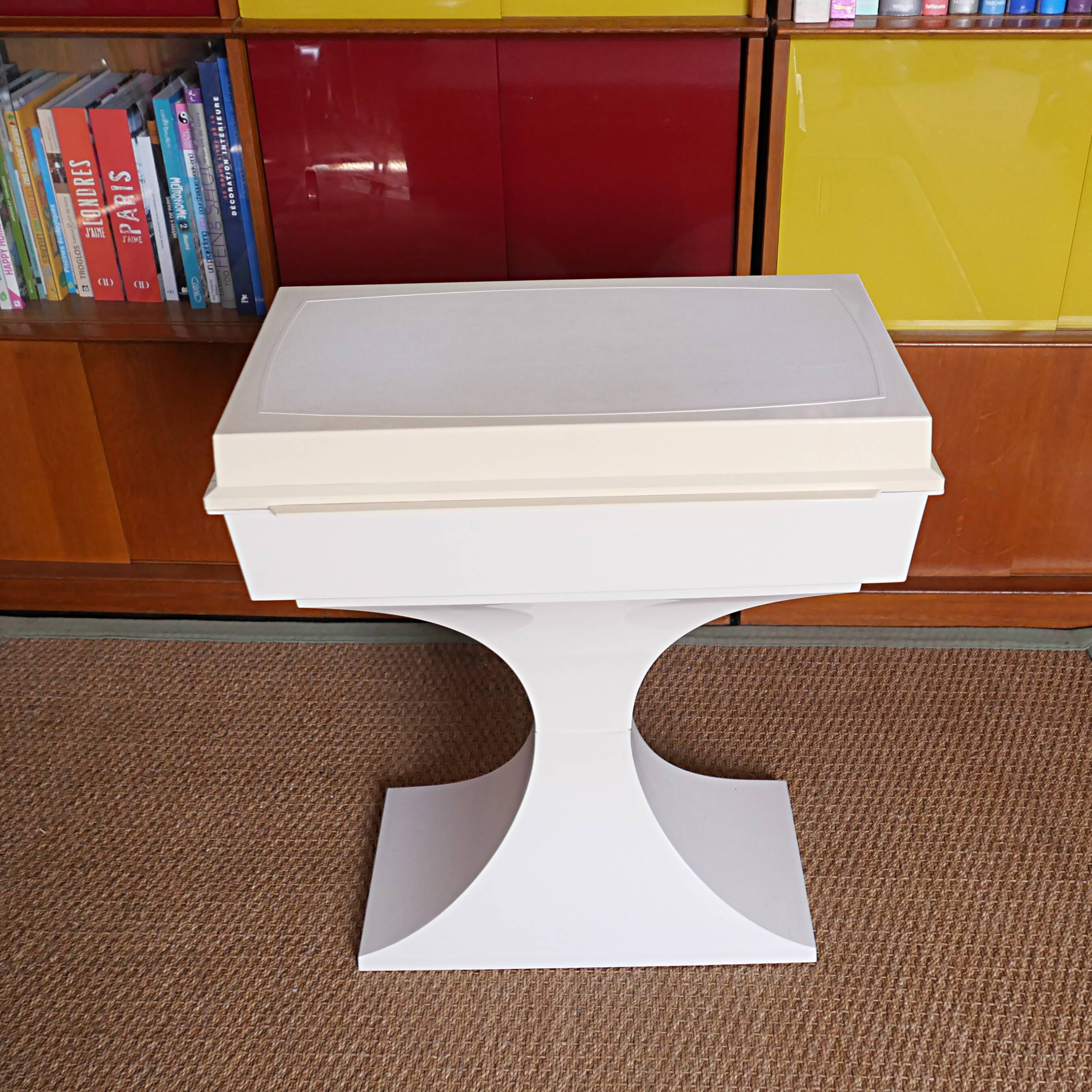 small hairdressing table design furniture MARC HELD Prisunic 1970