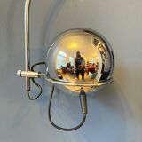 GEPO Space Age Eyeball Arc chrome wall lamp