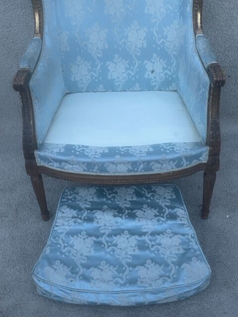 Shepherdess armchair with Louis XVI style ears