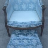 Shepherdess armchair with Louis XVI style ears