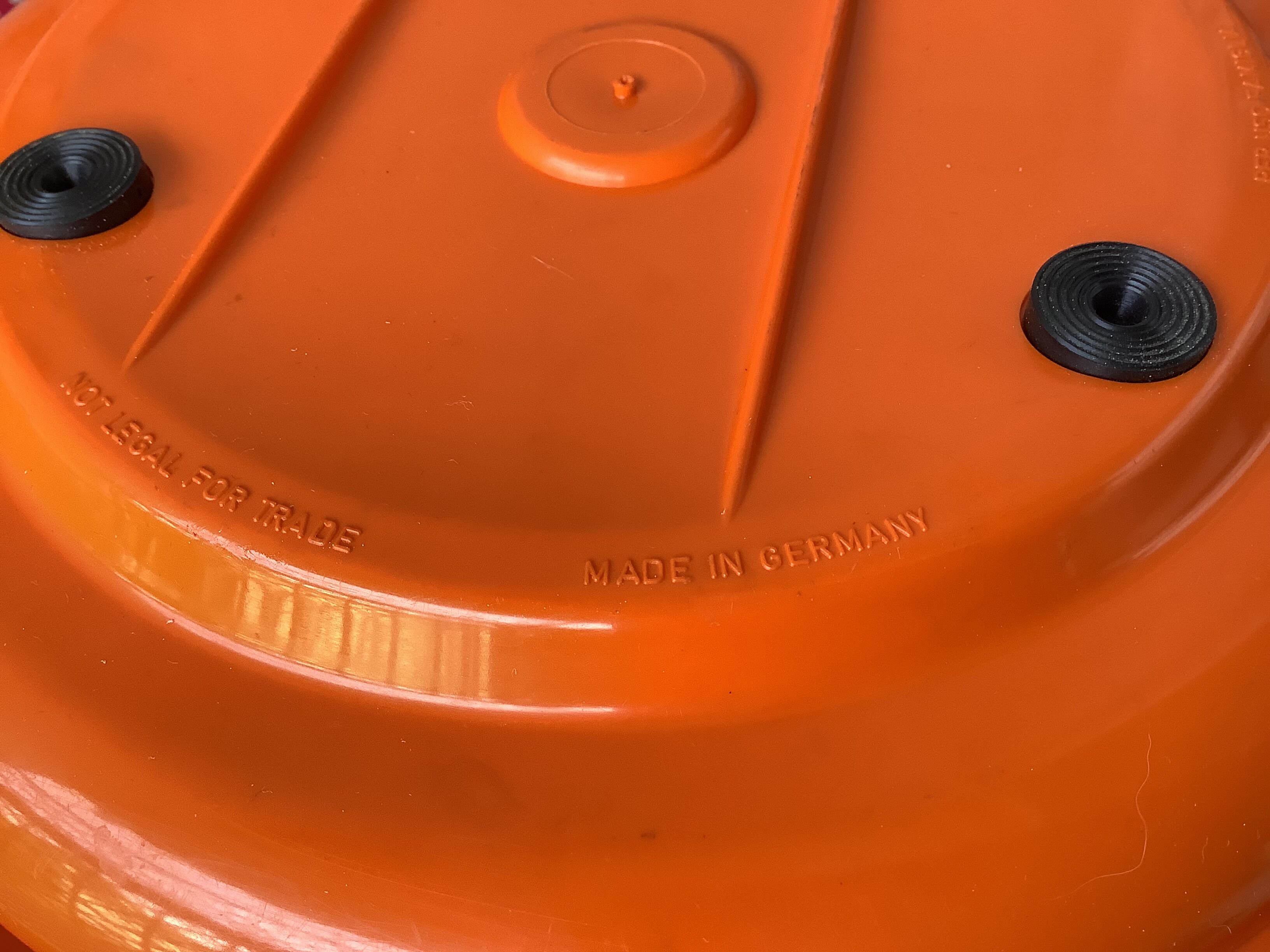 Orange kitchen scale space age Soehnle Germany