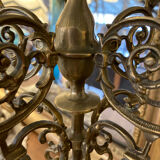 5-spoke bronze chandelier