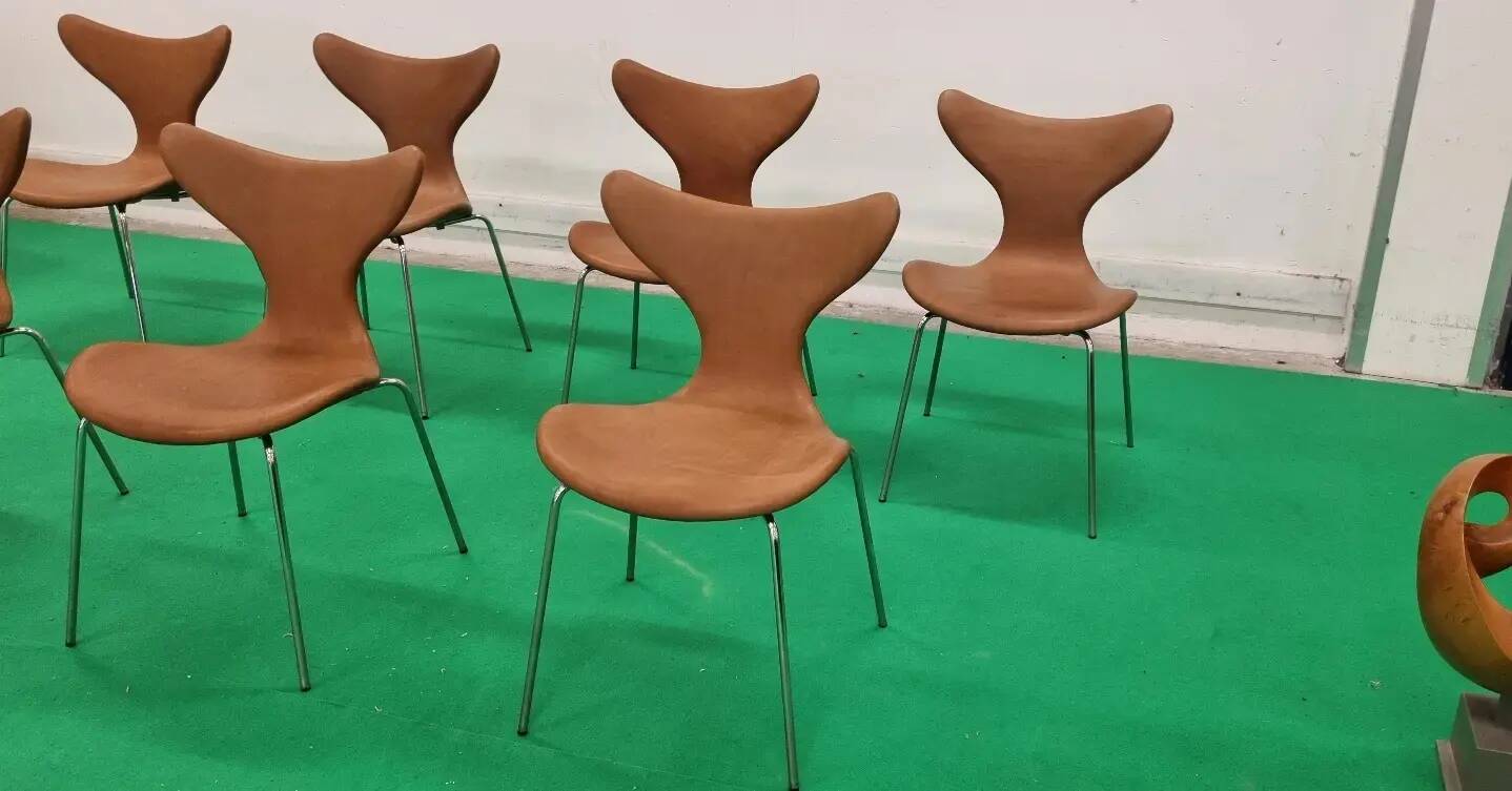 Set 8 Arne Jacobsen Mouette Fritz Hansen '70