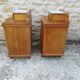 Massive chene and formica bedsides