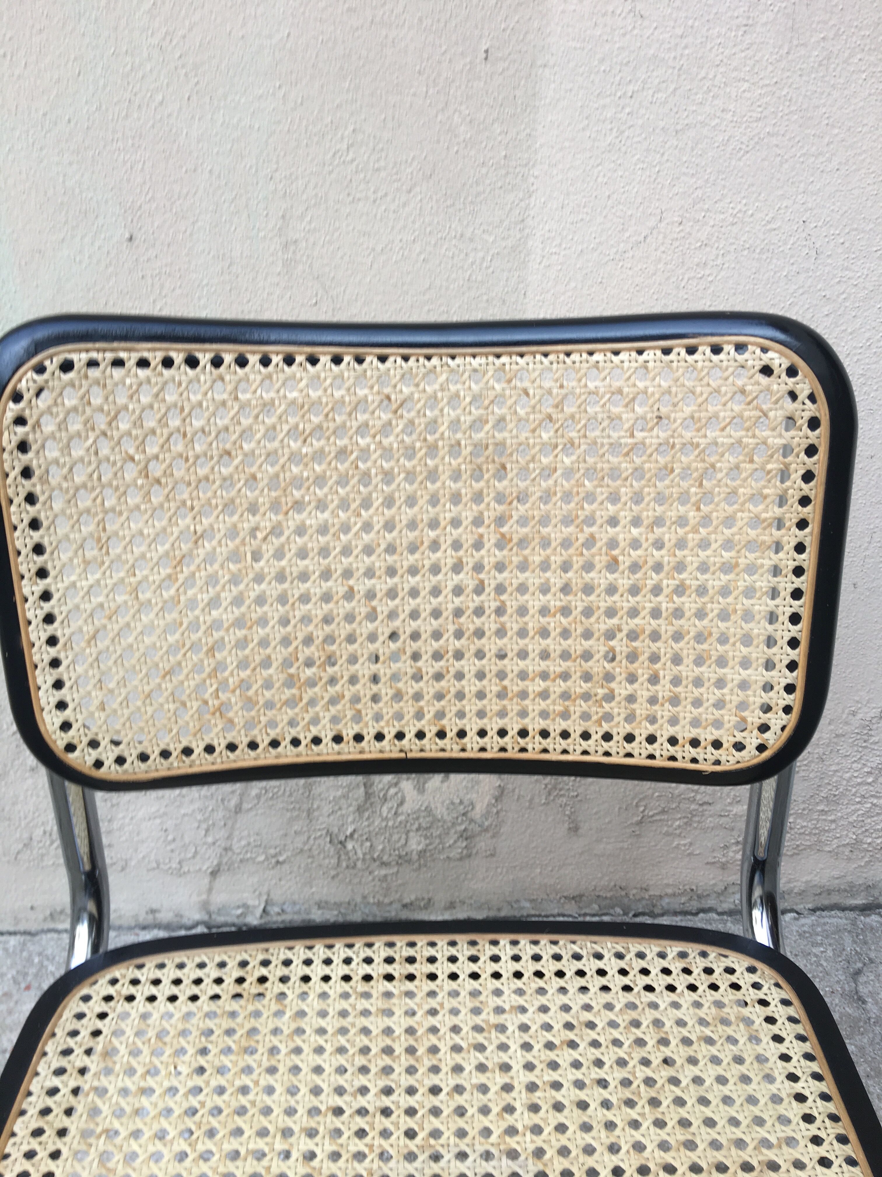 Cesca B32 chairs by Marcel Breuer