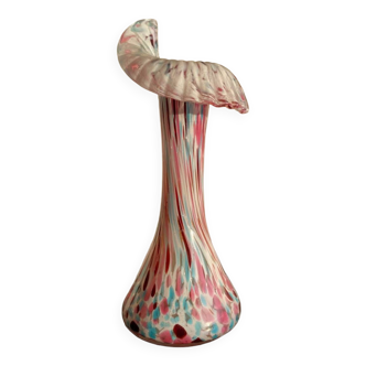 Vintage Murano flower neck vase