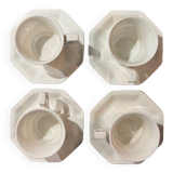4 johnson brothers coffee cups and 4 saucers