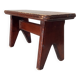 Vintage wooden plant stand stool