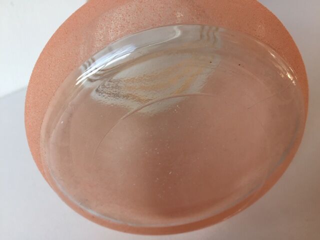 Granite frosted glass hyacinth vase