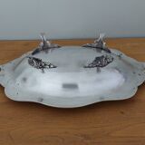 Antique silver-plated centrepiece with hallmark.