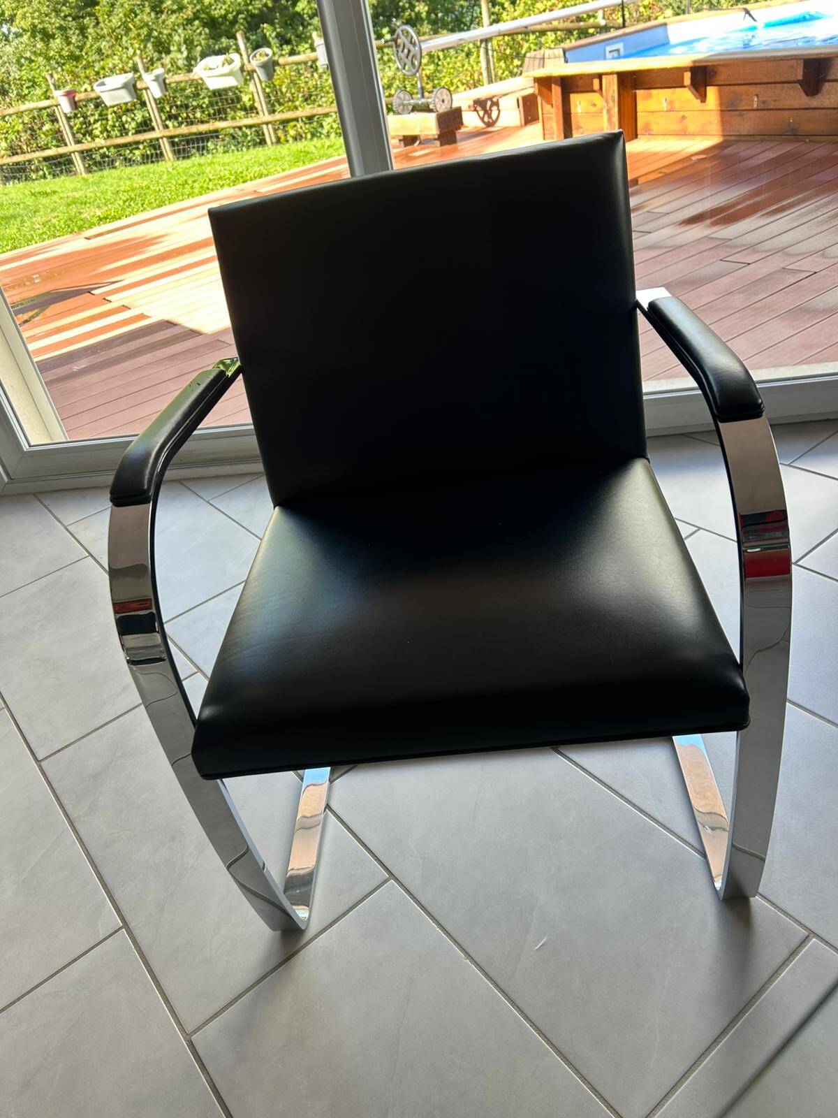 Suite of 4 BRNO armchairs, Mies Van Der Rohe, Knoll