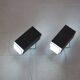 Pair of grey and white wall sconces by Preben Dahl for H. F. Belysning, 1960s