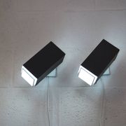 Pair of grey and white wall sconces by Preben Dahl for H. F. Belysning, 1960s