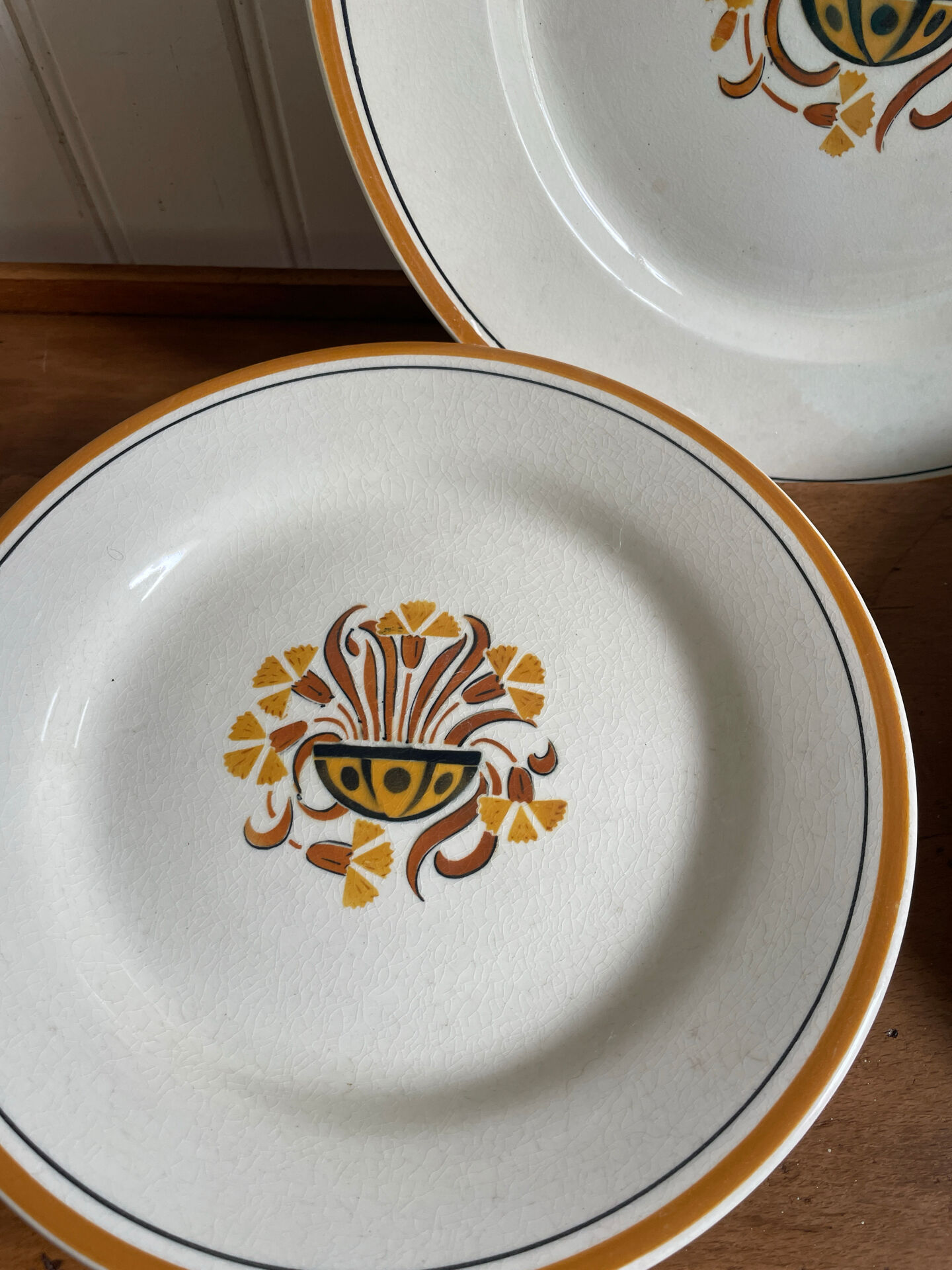 Art Deco service set Creil and Monterau