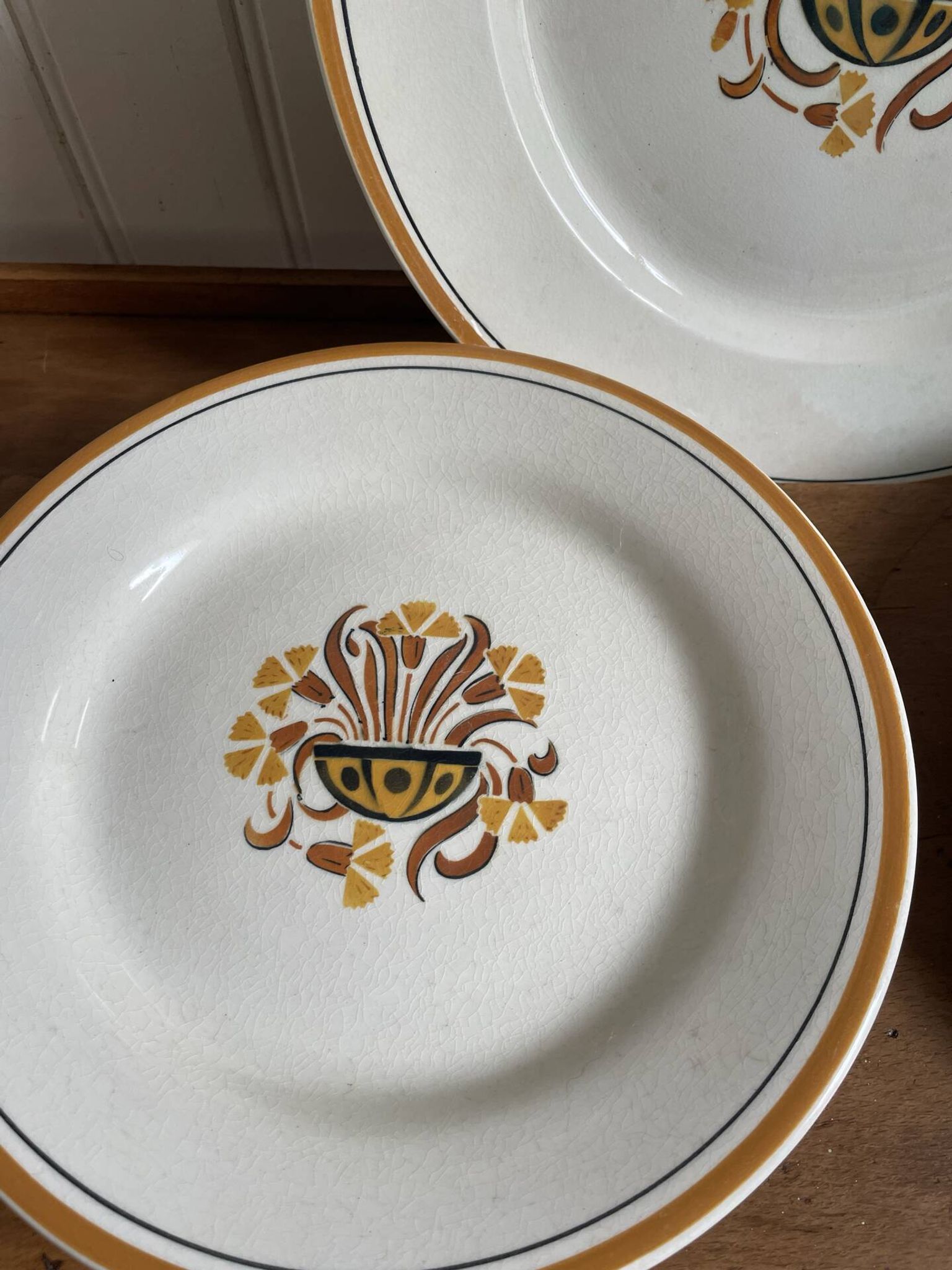 Art Deco service set Creil and Monterau