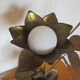 Golden metal brass flower lamp