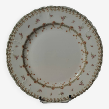 Plat creux en porcelaine Haviland et co tampon Bourgeois Paris