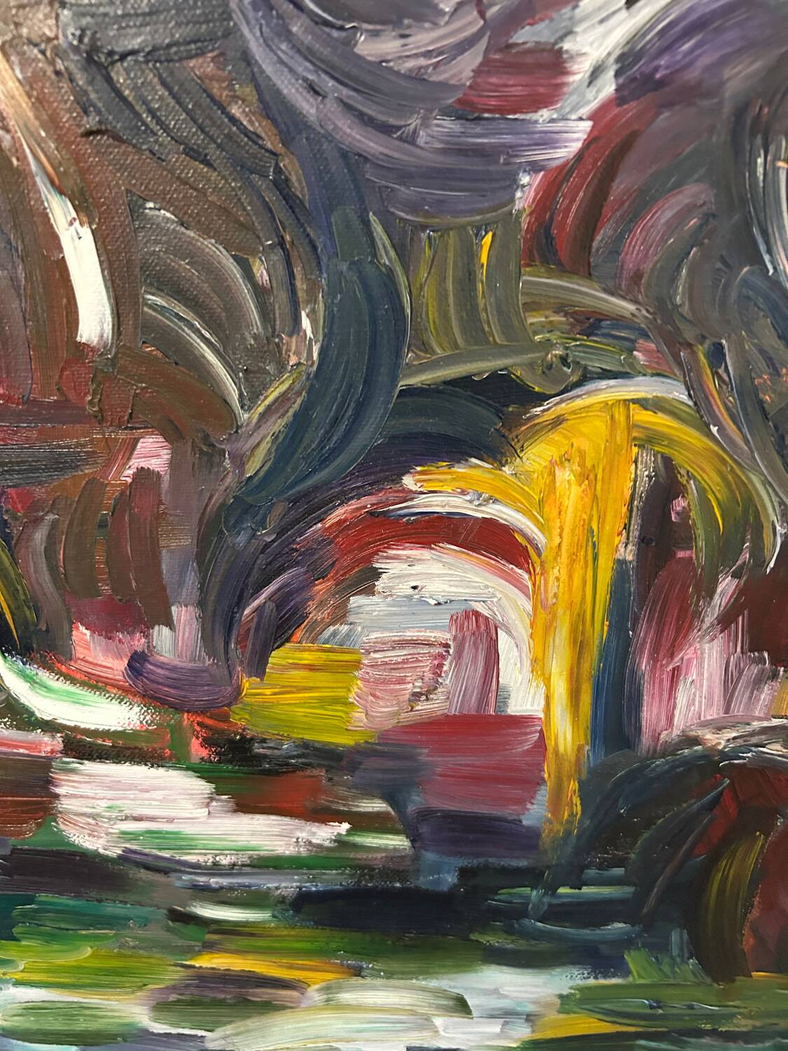 Peinture acrylique encadrée