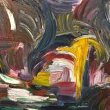 Peinture acrylique encadrée