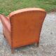 Art deco leather club chair from the 1930s