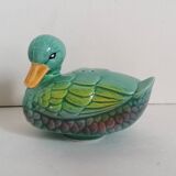Zoomorphic duck slip pepper salt shaker