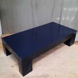 Blue lacquered coffee table