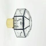 Pair Of Mid Century Glass Ceiling Lights Or Wall Lamps From Limburg, 1960s