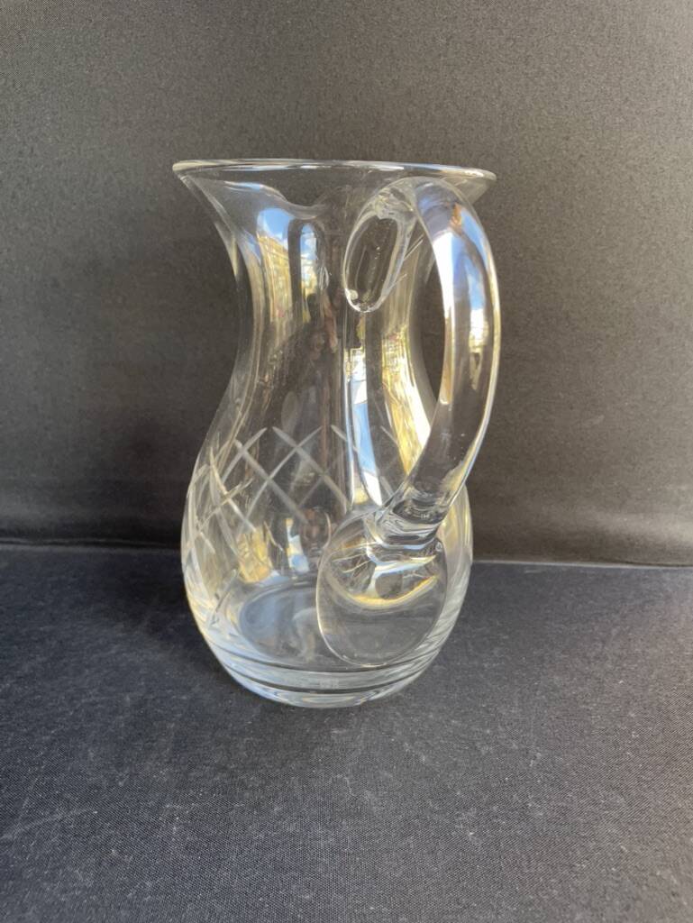 A cut crystal pitcher – Cristalleries Royales de Champagne