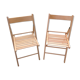 Pair of folding chairs Scandinavian style 70s
