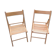 Pair of folding chairs Scandinavian style 70s