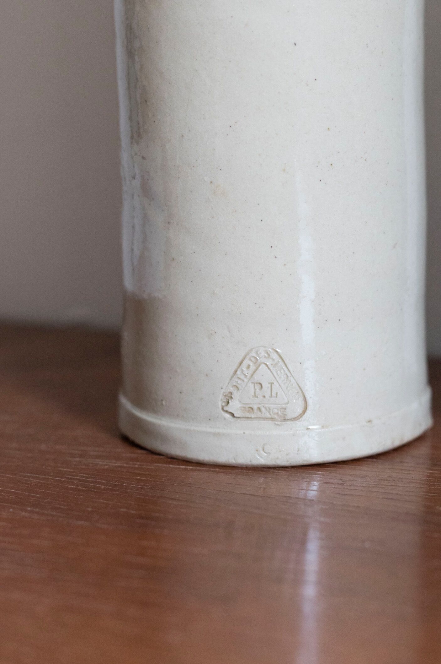 Enamelled stoneware bottle pont des vernes