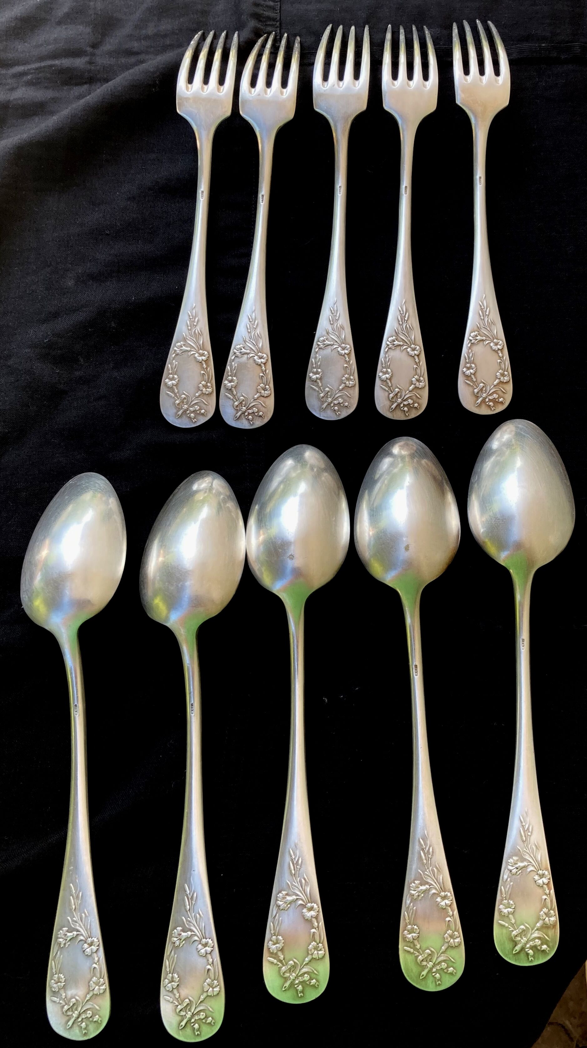 Silver metal cutlery SFAM 72 G